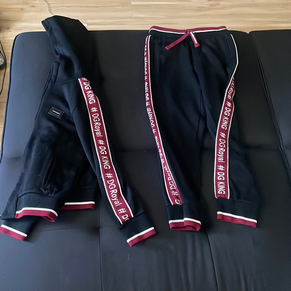 Kids Dolce Gabbana authentic set black and dark red
